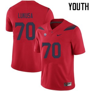 Youth Tshiyombu Lukusa Red University of Arizona #70 Jersey 716371-362