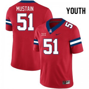 Youth Tyler Mustain Red University of Arizona #51 Big 12 Conference Jersey 943237-167