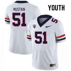 Youth Tyler Mustain White Wildcats #51 Jersey 538569-366