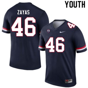 Youth Victor Zayas Navy Arizona Wildcats #46 Jersey 945562-513
