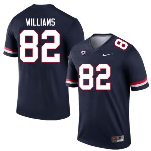 Men Zach Williams Navy Arizona #82 Jersey 389522-171